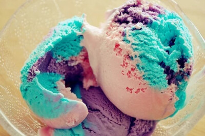 Color ice cream