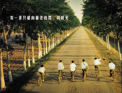 有一条只能向前走的路，叫时光