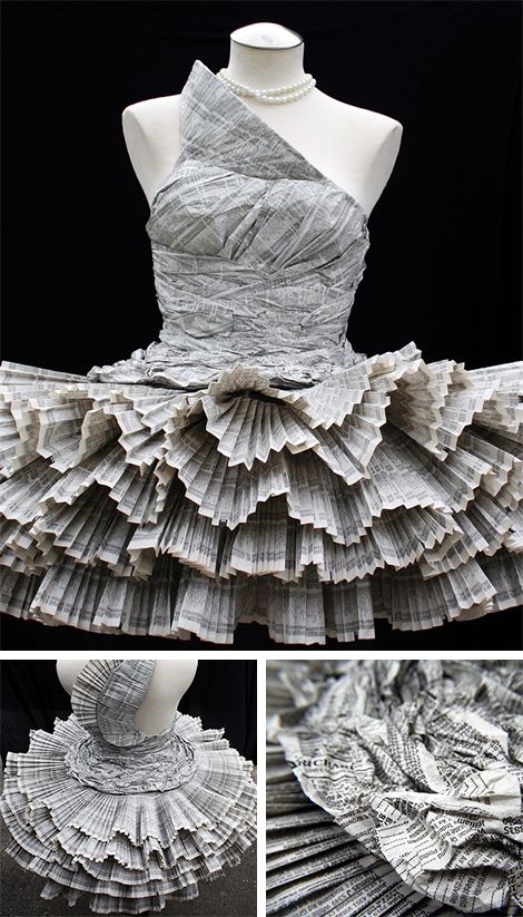 纸壳裙子图片