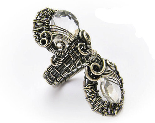 开心线艺（绕线）复古戒指