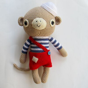 手工钩织萌物~猴哥