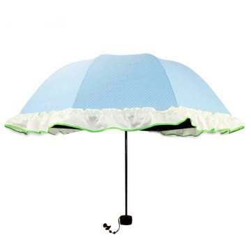 Cmon 波点大花边公主洋伞蘑菇伞 防紫外线遮阳伞太阳伞晴雨伞