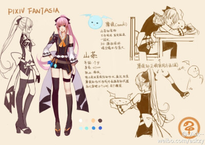 Ask：女儿的人设。。因为懒得搞翻页就全部挤在一张纸上了（。P...