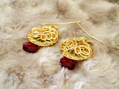 开心线艺（绕线）- My Bloody Mary Earrings