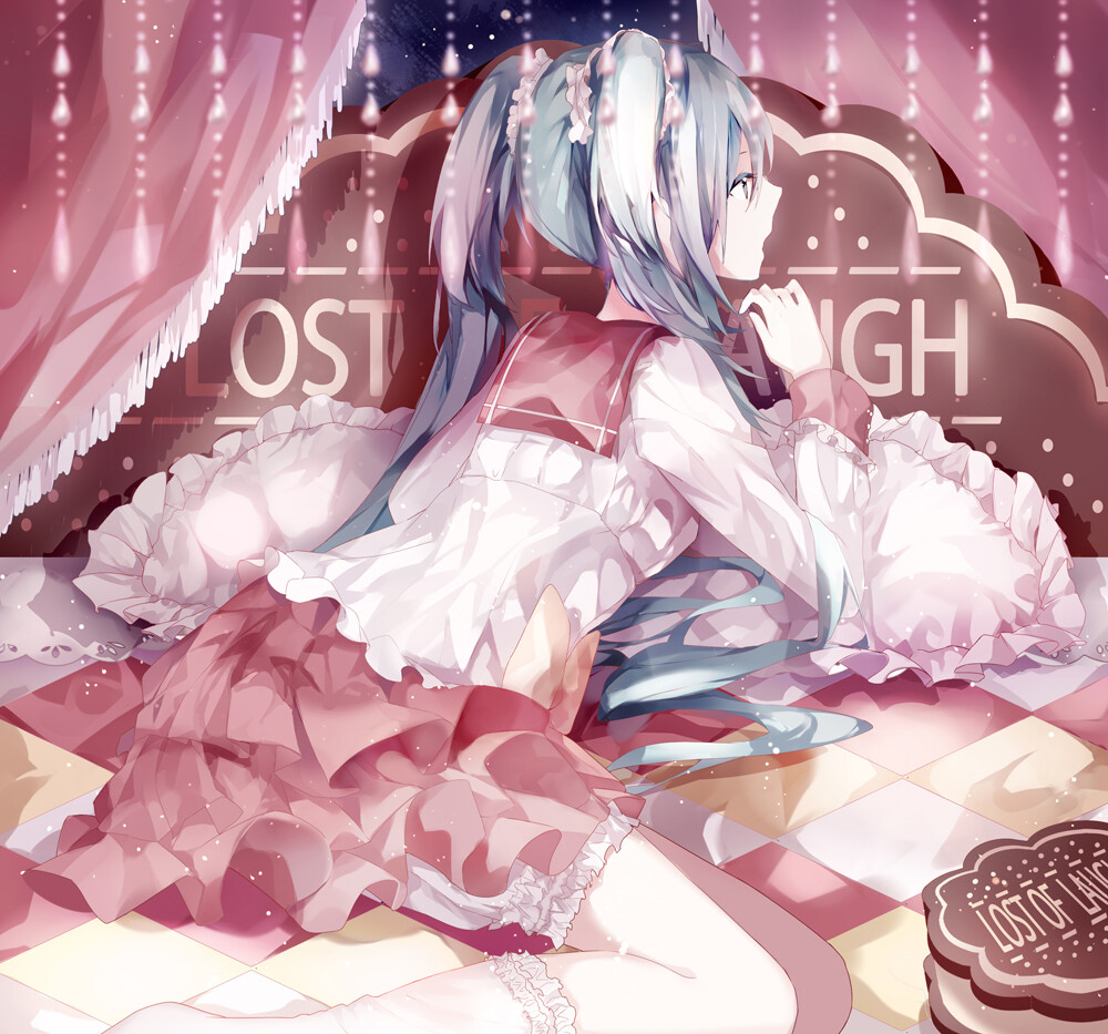 「二次元 少女」插画 原创 手绘 Pixiv 初音ミク sweet♥sweet[侵删]【id=44124600 畫師：豆の素】