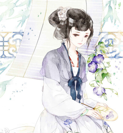 插画手绘 二次元美女 动漫 萌 壁纸