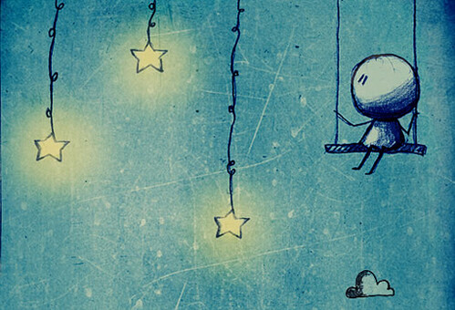 我想我的画是这样：一点突发奇想，巨大的热情，很多空白页，一支铅笔和一个可爱的木偶。 ——Lucia Carriero