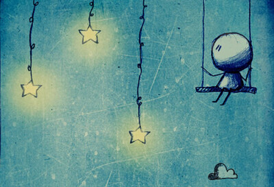 我想我的画是这样：一点突发奇想，巨大的热情，很多空白页，一支铅笔和一个可爱的木偶。 ——Lucia Carriero