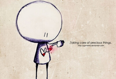 我想我的画是这样：一点突发奇想，巨大的热情，很多空白页，一支铅笔和一个可爱的木偶。 ——Lucia Carriero