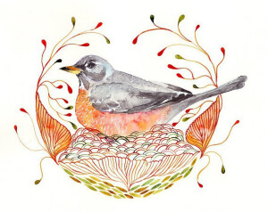 以色列画家Ola Liola的水彩动物画