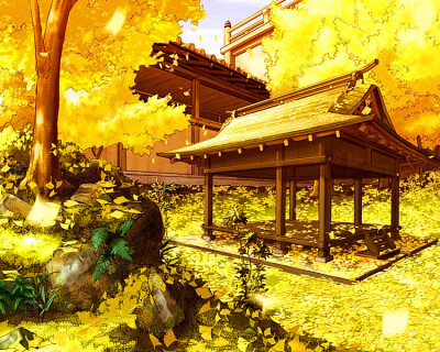 游戏《源氏末代武士》场景原画。