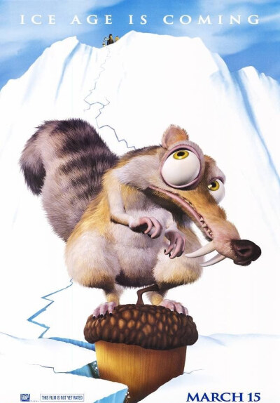 冰河世纪 Ice Age (2002) 导演: 卡洛斯·沙尔丹哈 / 克里斯·韦奇。这只松鼠太可爱了~