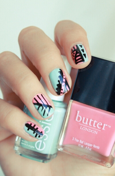 美甲#Butter London +Essie 指甲油