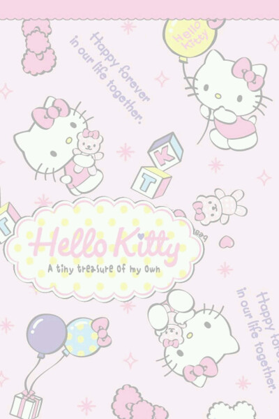 iPhone壁纸 萌物 可爱 背景 Hello kitty 猫