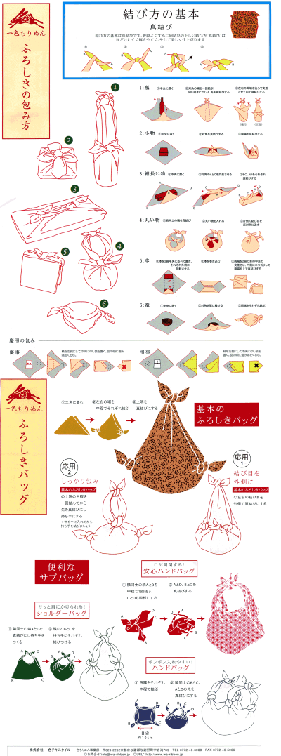 风吕敷的包装方法