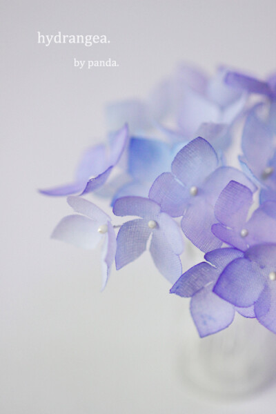 蓝紫、无尽夏、绣球、烫花、手造