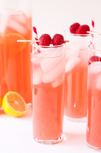 Moscato wine + Raspberry Lemonade