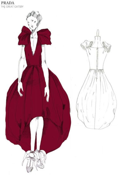 One of the many Prada dresses that was used in The Great Gatsby, if these styles came back, especially for the Spring.