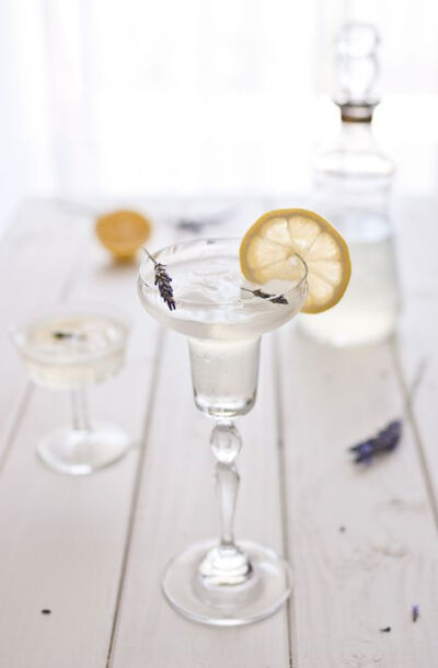 Lemon lavender cocktail