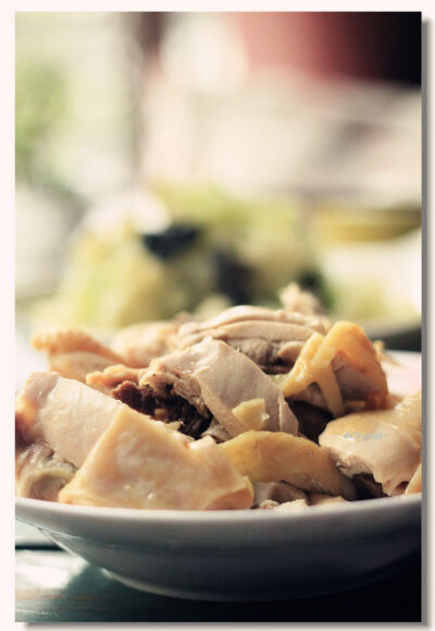 20140706晚餐~妈妈做的上海白斩鸡,老好吃咯~