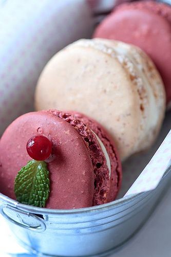 Red Berry Macarons