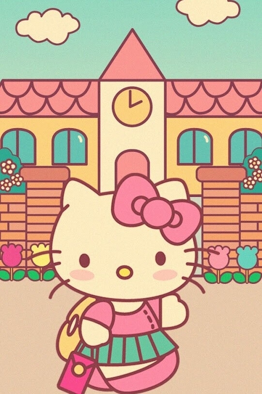 iphone壁纸萌物可爱背景hellokitty猫