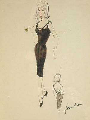 Costume design sketch by Jean Louis for Marilyn Monroe in The Misfits, 1960.