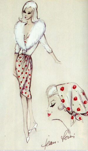 Costume design for Marilyn Monroe by Jean-Louis for The Misfits, 1961.