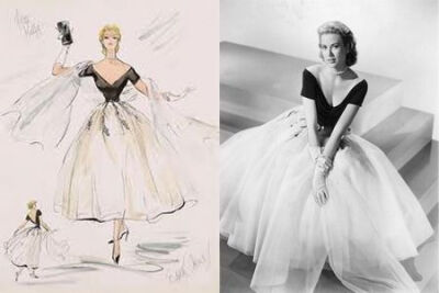 Design for Grace Kelly in Rear Window (1954)