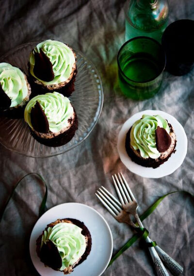 Basil, Hazelnut, and Chocolate Cakelettes