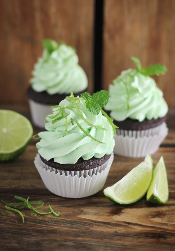 Chocolate Mojito Cupcakes