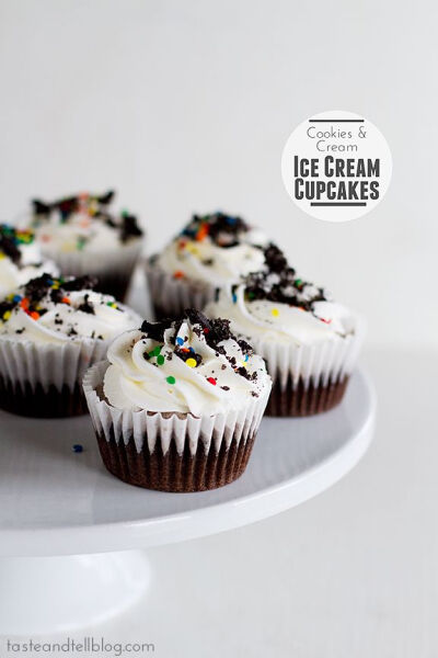 Cookies and Cream Ice Cream Cupcakes