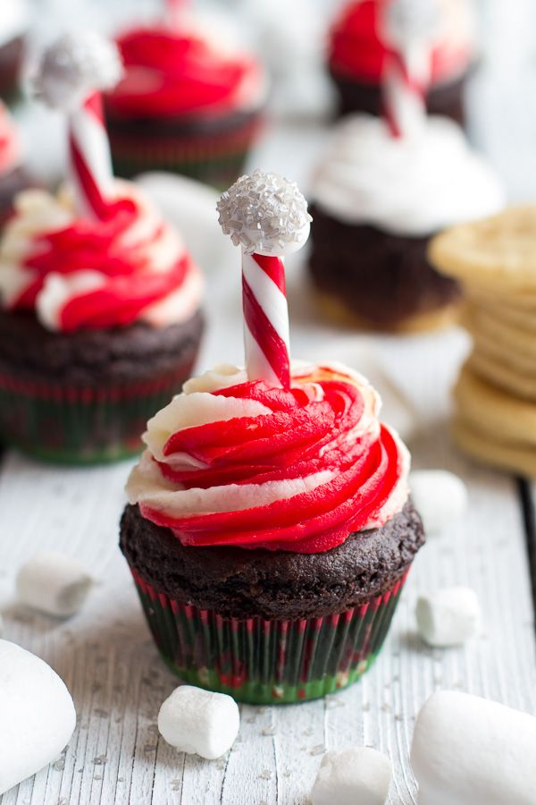  Sugar Cookie Hot Cocoa Cupcakes