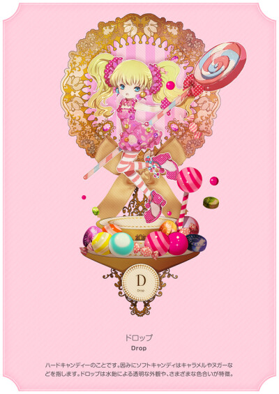 AZ Sweets Collection '11。甜品铺。D：Drop（水果糖）。