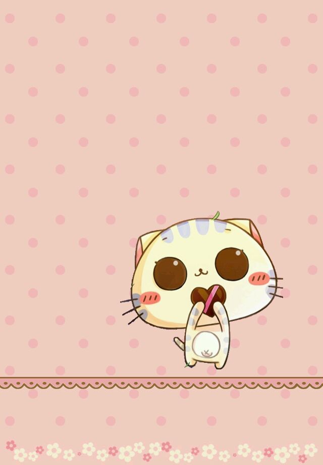 iphone壁纸萌物可爱背景猫