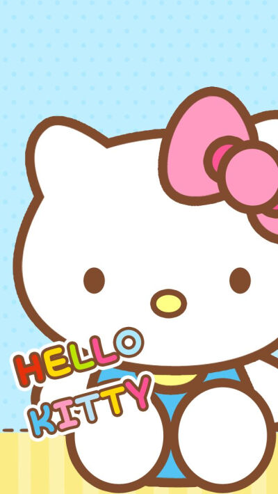 iPhone壁纸 萌物 可爱 背景 Hello kitty 猫