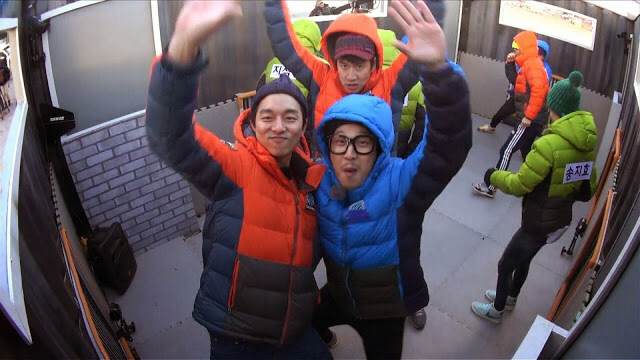 Running Man。孔刘、HAHA(河东勋)、李光洙。（E175 131208 越狱）