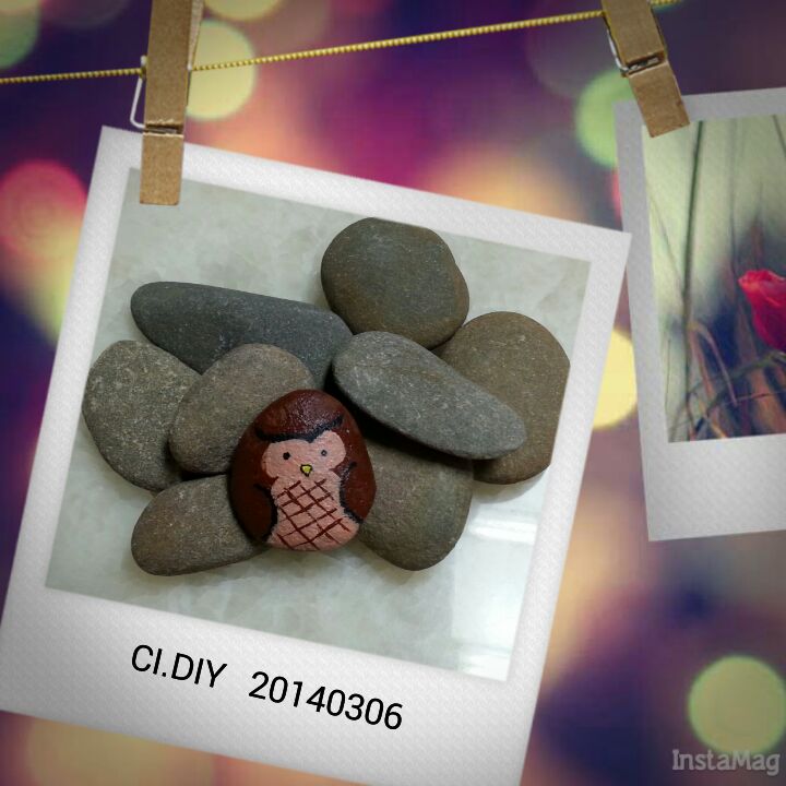 C老师 石头彩绘 CI.DIY