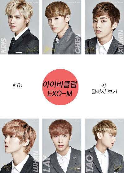 EXO EXO-M 鹿晗 Kris Chen Lay Tao 秀敏