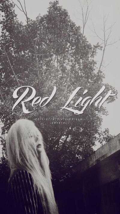 f(x) Red Light 壁纸 女神啊 Krystal 郑秀晶 黑白