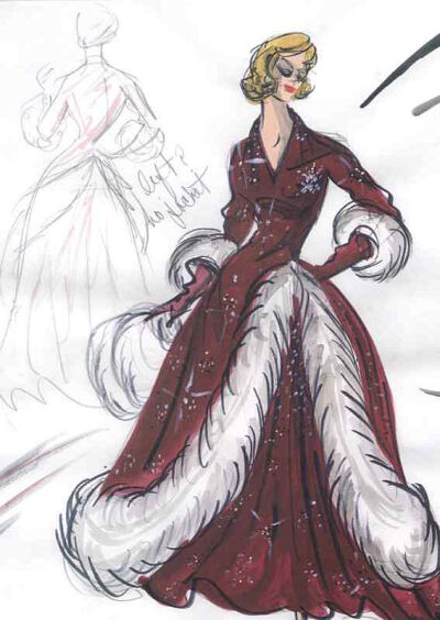  Edith Head sketch for Rosemary Clooney in White Christmas (1954)