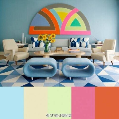 室内中的色彩搭配...