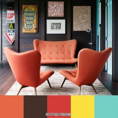 室内中的色彩搭配...