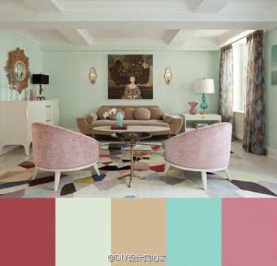 室内中的色彩搭配...