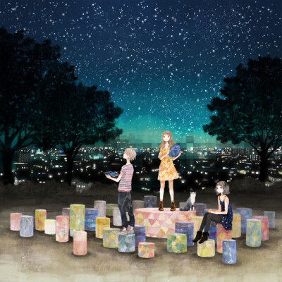 有星星的夜 夏日里的童年系列