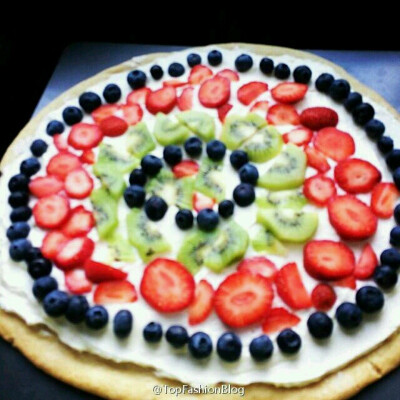 饿了就来点Fruit pizza ！