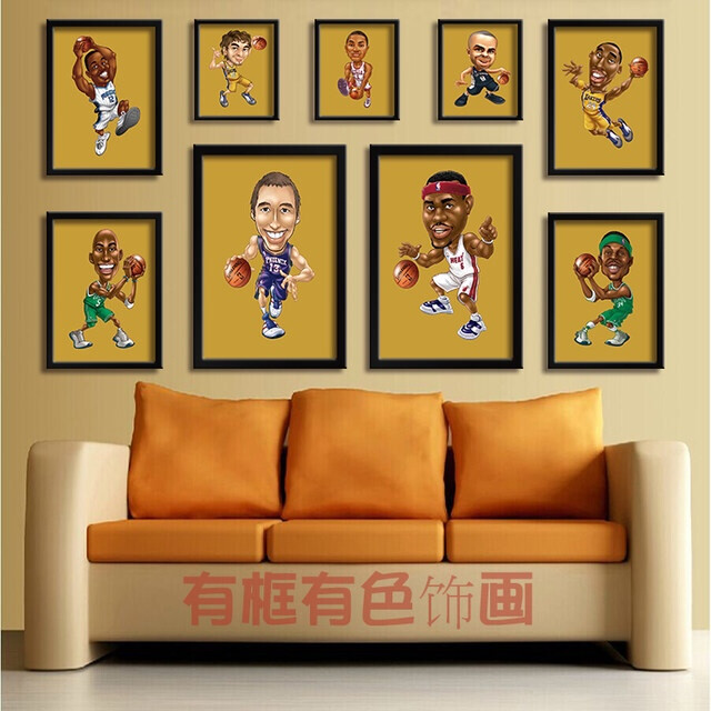 NBA篮球明星动漫画