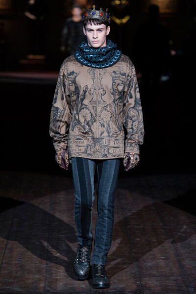 Dolce&amp;amp;Gabbana Fall 2014 Menswear-1