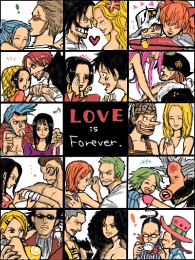 love in one piece！海贼王里的情侣们～Mr3的好可爱～