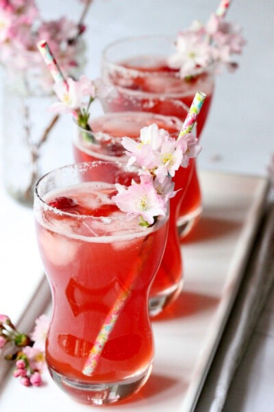 Cranberry Raspberry Margaritas Drinks Cocktails